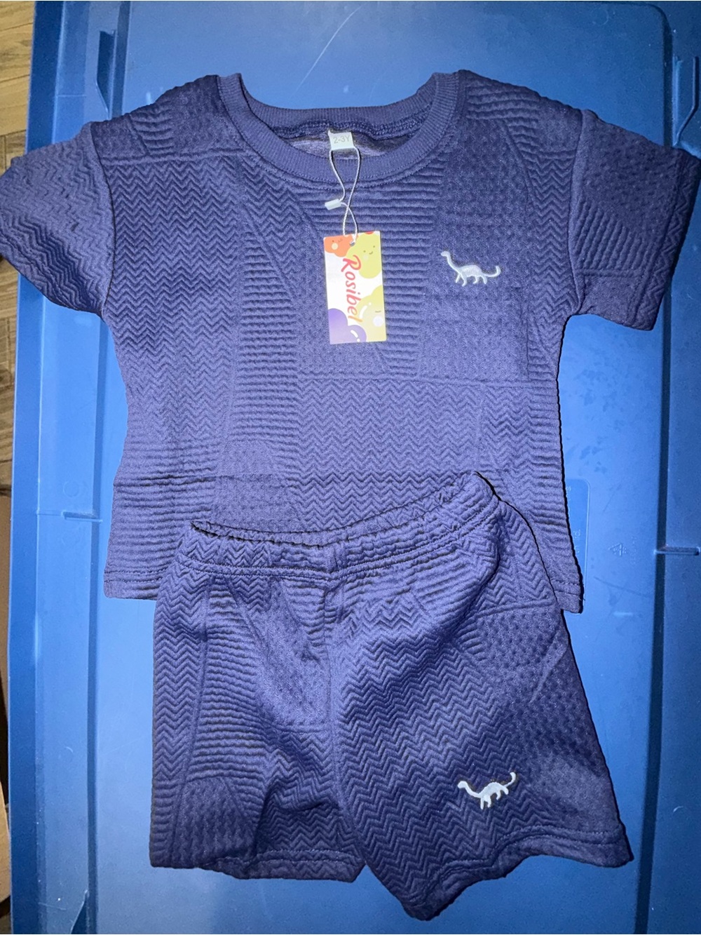Kids' Short Sleeve shorts  Set in Deep Purple